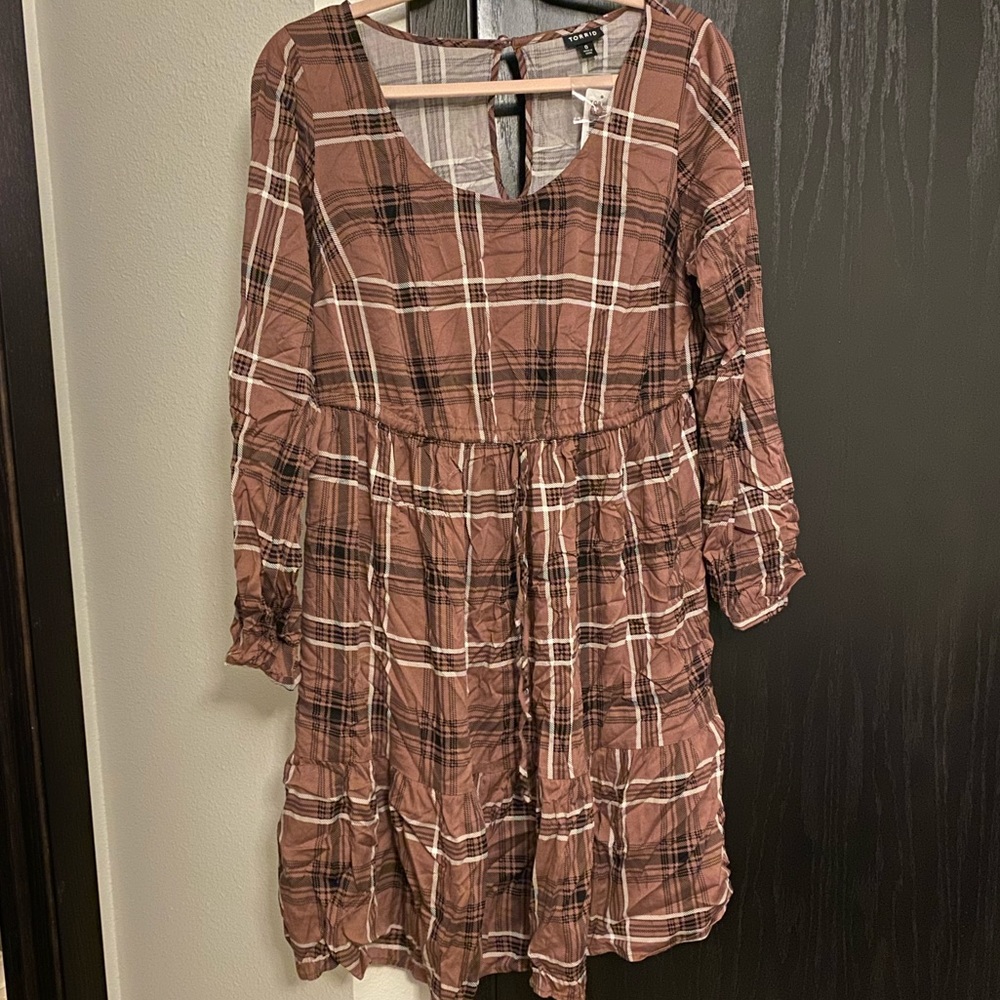 NWT! Torrid Plaid Dress size 0 (Large)